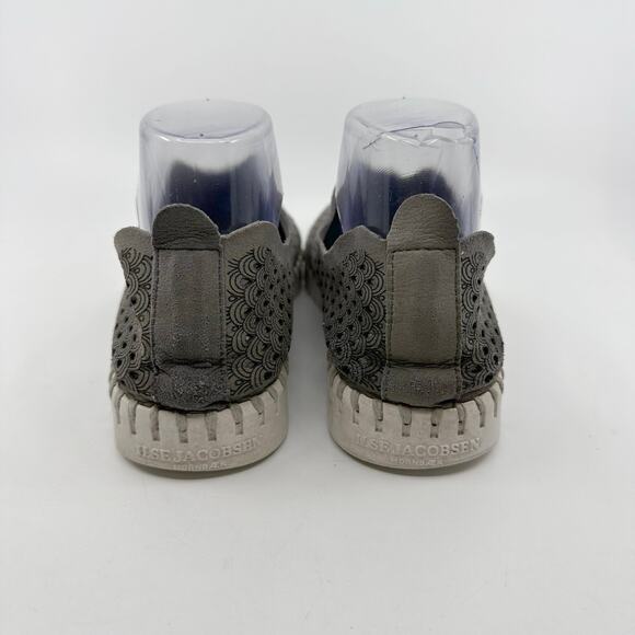 Ilse Jacobsen Hornbaek Perforated Slip On Tulip Gray Womens EU38 US7.5-8 Sneaker - Picture 3 of 8